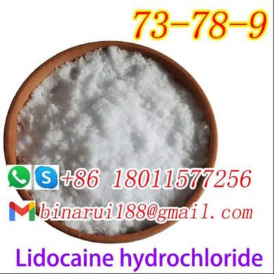 Chlorhydrate de lignocaïne Intermédiaires chimiques fins Chlorhydrate de xilina CAS 73-78-9