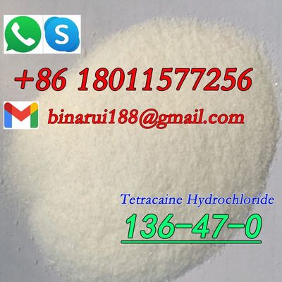 L'hydrochlorure de tétracaïne C15H25ClN2O2 L'hydrochlorure de tétracaïne CAS 136-47-0