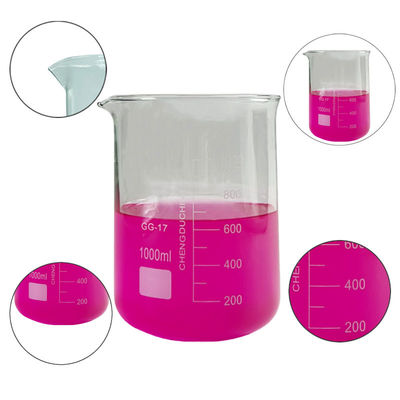 OEM Beaker de laboratoire de mesure en verre 1000 ml personnalisable