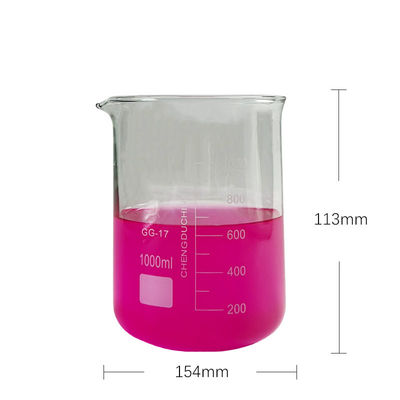 OEM Beaker de laboratoire de mesure en verre 1000 ml personnalisable