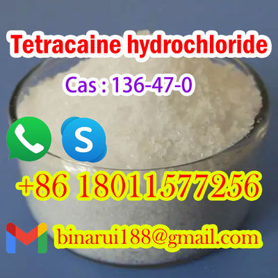 CAS 136-47-0 Hydrochlorure de tétracaïne / HCl de tétracaïne Matières premières pharmaceutiques
