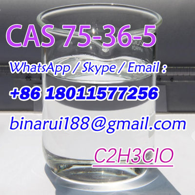 Acétylchlorure de fumée liquide transparent incolore / 1-chloréthanonone CAS 75-36-5